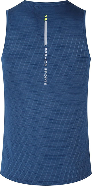 Rldym Men's Sleeveless Sports Undershirt Quick Dry Muscle Tank Tops Base Layer Vests Breathable Sport Clothing for Cycling Running Jogging Gym Vest