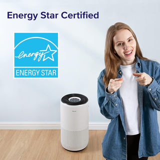 LEVOIT Air Purifiers for Large Home Bedroom 83m², CADR 400m³/h, Alexa Enabled, H13 HEPA Filter with PM2.5 Intelligent Air Quality Sensor, Removes 99.97% Pollen Allergy Dust Smoke Pet, Auto Mode, White