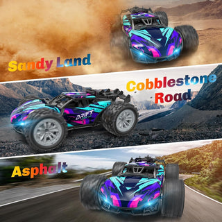TERRIFI Remote Control Car, 2.4GHz Spray Hobby Rc Racing Car with Rechargeable Batteries, Suitable for Boys Girls Birthday Gift