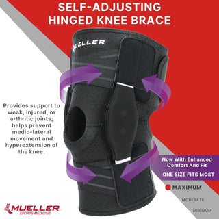 Mueller Adjustable Hinged Knee Brace Support 6455
