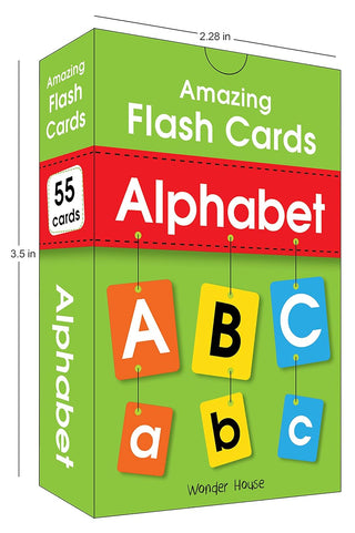 Amazing Flash Cards Alphabet: Early Development Of Preschool Toddler (55 Cards)