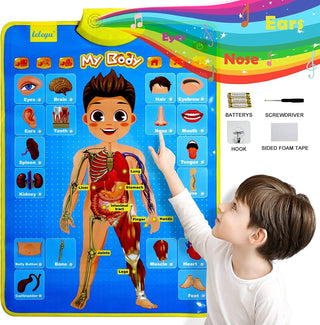 UKR Educational Toys Talking Poster for Kids | Best Musical and Learning Toy for Toddlers and Babies (MY BODY)