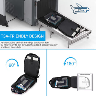 CAFELE Anti-Theft Laptop Backpack USB Travel Computer Backpack College Bookbag School Backpack