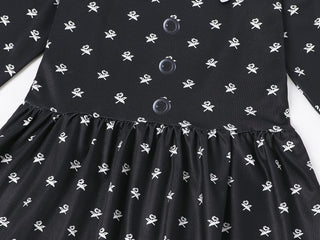 AmzBarley Girls Addams Costume Little Kids Addams Family Dress Up for Halloween Cosplay Birthday Party