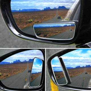 LIBERRWAY Blind Spot Mirror for Cars LIBERRWAY Car Side Mirror Blind Spot Auto Blind Spot Mirrors Wide Angle Mirror Convex Rear View Mirror Stick on Design Adjustable
