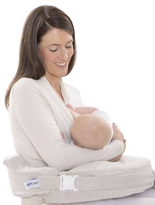My Brest Friend Deluxe Nursing Pillow for Breastfeeding & Bottle Feeding, Enhanced Posture Support Feeding Pillow, Double Straps & Removable Extra Soft Slipcover, Evening Grey