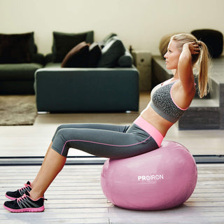 PROIRON Yoga Ball Anti-Burst Exercise Ball Chair with Quick Pump Slip Resistant Gym Ball Supports 500KG Balance Ball for Pilates Yoga Birthing Pregnancy Stability Gym Workout Training