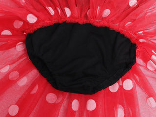 WonderBabe Girl Costume Polka Dots Tulle Tutu Dresses Princess Fancy Dress Up Halloween Birthday Party Dress with Ears Headband