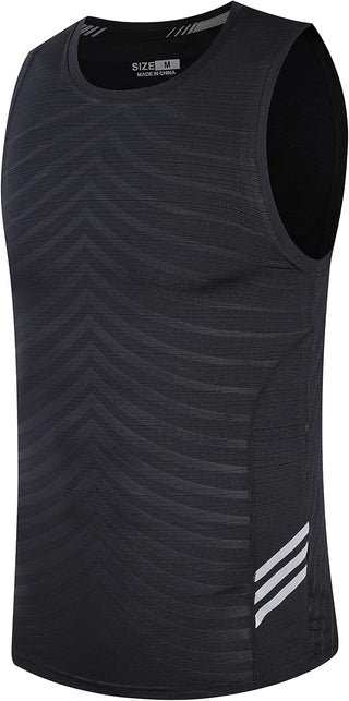 Rldym Men's Sleeveless Sports Undershirt Quick Dry Muscle Tank Tops Base Layer Vests Breathable Sport Clothing for Cycling Running Jogging Gym Vest