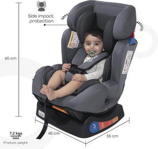 Moon Sumo Baby/Infant/Kids Travel Car Seat |Group 0-1-2| Rearward/Forward Facing| Reclining| Padded Seat| Suitable From Birth To 6 Years(Upto 25 Kg)- Violet Black