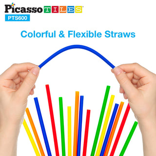 PicassoTiles 120pcs HedgehogTiles Building Block, Stacking Interlock Teeth Construction Sensory Gift STEM Toy for Kids Toddlers Age 3 + PTB120