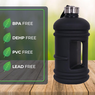 Generic Water Bottle Large Water Jug Plastic Reusable Drink Container with Handle, Wide Mouth Leak proof Big Sports Jug for Gym Fitness Hiking Outdoor, keen 39