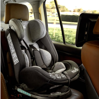 MOON Rover Car Seat – Baby Travel Gear Group 0-1-2-3 360 Degree Carrier w/Isofix 0-12yr Safety Products Rear & Forward Convertible Accessories - Grey
