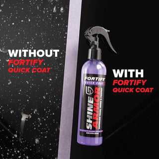 Shine Armor Fortify Quick Coat ââ‚¬â€œ Ceramic Coating - Car Wax Spray - Waterless Car Wash & Wax - Hydrophobic Top Coat Polish & Polymer Paint Sealant Protection
