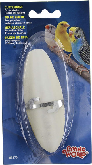 Living World Cuttlebone White (Small), Calcium Supplement For Breeding Birds