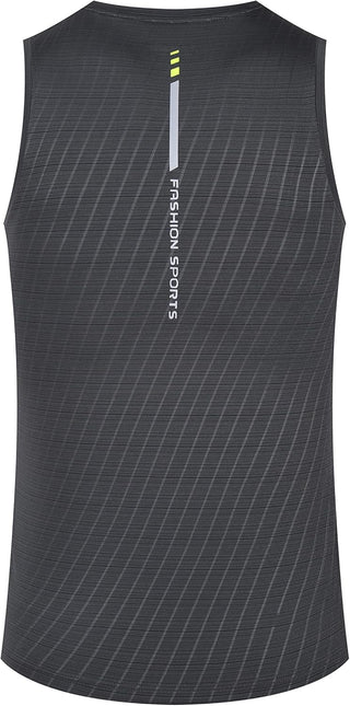 Rldym Men's Sleeveless Sports Undershirt Quick Dry Muscle Tank Tops Base Layer Vests Breathable Sport Clothing for Cycling Running Jogging Gym Vest
