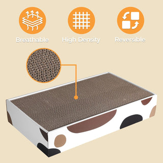 Mumoo Bear Cat Scratching Board Lounger Sofa Bed, Reversible Pads - Premium Cardboard Construction