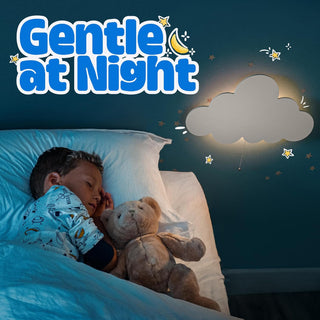 Cloud Light - Floating Cloud Wall Lamp For Nursery | Cute Floating Cloud Lamp For Kids Bedroom | Battery-operated Hanging Cloud Night Lights | Cloud Lights For Bedroom | Cloud Lamp For Baby Nursery