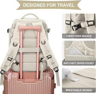Dorany Extra Large Travel Backpack for Women as Person Item Flight Approved, 40L Carry On Backpack, 17 Inch Laptop Backpack, Waterproof Backpack, Hiking Backpack, School Bag