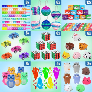 SLEEPHEAD®120 Pcs Party Favors for Kids 3-5 4-8-12, Stocking Stuffers for Kids Birthday Party, Goodie Bags Treasure Box Toys For Classroom Rewards, Kids' Party Supplies For Pinata Stuffers