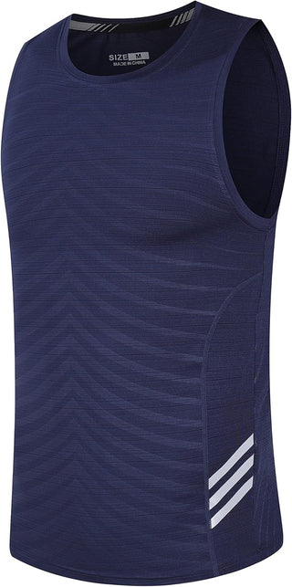 Rldym Men's Sleeveless Sports Undershirt Quick Dry Muscle Tank Tops Base Layer Vests Breathable Sport Clothing for Cycling Running Jogging Gym Vest