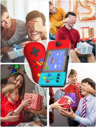 KASTWAVE Retro Handheld Game Console, 500 FC Games, 3.5" Screen, 1200mAh Battery Portable Video Game Console, Protective EVA Case, Support Two Players & TV Connection, Gifts for Your Boys Girls