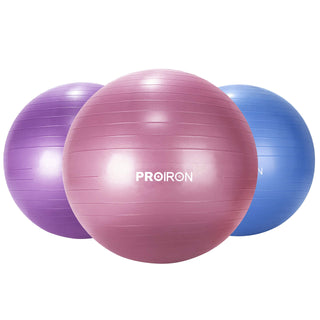 PROIRON Yoga Ball Anti-Burst Exercise Ball Chair with Quick Pump Slip Resistant Gym Ball Supports 500KG Balance Ball for Pilates Yoga Birthing Pregnancy Stability Gym Workout Training