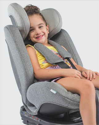 MOON Rover Car Seat – Baby Travel Gear Group 0-1-2-3 360 Degree Carrier w/Isofix 0-12yr Safety Products Rear & Forward Convertible Accessories - Grey