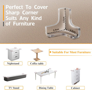 Gudui ‎SHOWAY Corner Guards (12 Pack) Clear Protectors | High Resistant Adhesive Gel Best Baby Proof Stop Child Head Injuries Tables, Furniture & Sharp Corners Proofing (L-Shaped).
