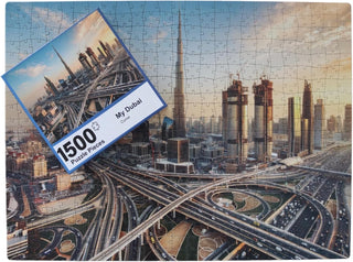 Curve 500 Pieces My Dubai Jigsaw Puzzle Fun for Adults and Kids Brain Teaser Educational Puzzle Family Activity Multicolor - Curve