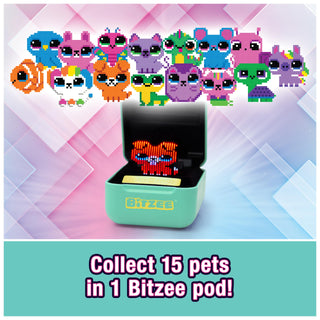 Bitzee Interactive Toy Digital Pet and Case with 15 Animals Inside, Virtual Electronic Pets React to Touch, Kids Toys for Girls Boys Purple 6067790