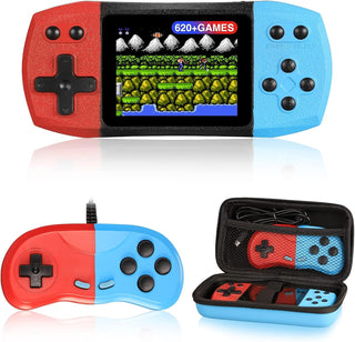 Kids Handheld Game Portable Video Game Player, 620 Classical Games, Retro handheld Game Console with Portable Shell, Rechargeable Hand Held Game Support Connecting TV & 2 Players, Best Gift for Child