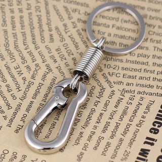 Maycom® Retro Style Simple Strong Carabiner Shape Keychain Key Chain Ring Keyring Keyfob Key Holder