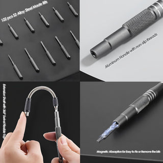 Anspect Precision Screwdriver Set, 24 in 1 Mini Screwdriver, Magnetic Driver Bits Set, Set, S2 Alloy Steel Pocket Manual Screwdriver Tool Set, Repair Tool Kit