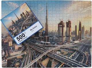 Curve 500 Pieces My Dubai Jigsaw Puzzle Fun for Adults and Kids Brain Teaser Educational Puzzle Family Activity Multicolor - Curve