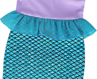 WonderBabe Little Girl Mermaid Princess Dresses Ariel Costume for Grils Birthday Party Halloween Cosplay Outfit with Accessories
