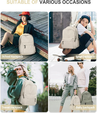 VECAVE Lightweight Casual Laptop Backpack Purse for Women,Travel Backpack with laptop compartment