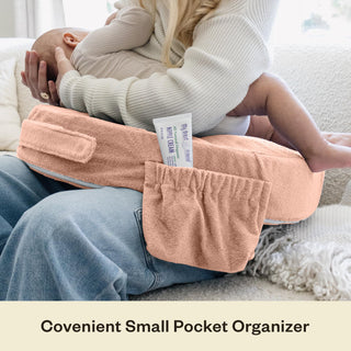 My Brest Friend Deluxe Nursing Pillow for Breastfeeding & Bottle Feeding, Enhanced Posture Support Feeding Pillow, Double Straps & Removable Extra Soft Slipcover, Evening Grey