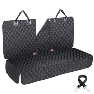 GSODC Dog Car Seat Cover for Back Seat Cover for Kids（1 Pack） with Dog Seat Belt Non Stick Fur Car Seat Protector for Dogs Nonslip Water Proof Durable Dog Car Seat Cover for Truck SUV 1, Black