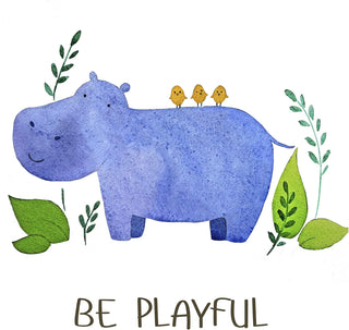 Pepper & Moose Baby Nursery Decor - Jungle Safari Animal Unframed Wall Art -Set of 6 Posters 8x10 - Lion, Giraffe, Elephant, Monkey, Zebra, Hippo with Inspirational Quotes for Boy Girl Kids