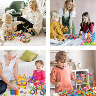 AM ANNA 800 Pieces Building Blocks Kids STEM Toys Educational Building Toys,Building Blocks Construction Toy Creativity Classroom Activities Toys,Interlocking Gear Learning Toys for Boys Girls Aged 3+