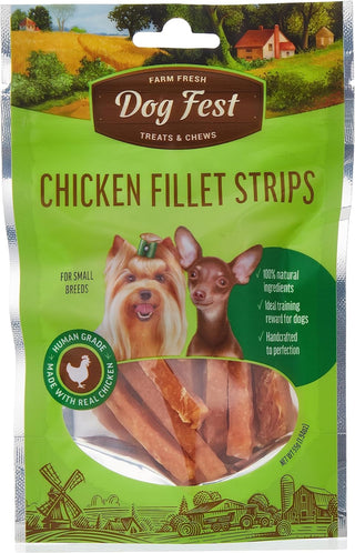 Padovan Dog Fest Chicken Fillets Stripes Dog Treat 55 gm