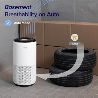 LEVOIT Air Purifiers for Large Home Bedroom 83m², CADR 400m³/h, Alexa Enabled, H13 HEPA Filter with PM2.5 Intelligent Air Quality Sensor, Removes 99.97% Pollen Allergy Dust Smoke Pet, Auto Mode, White