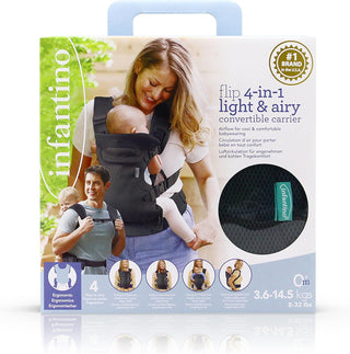 Infantino - Flip Advanced 4-in-1 Convertible Carrier - Grey