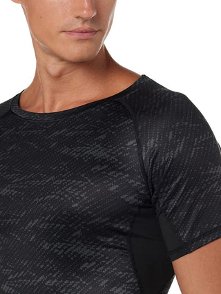 SKY-TOUCH Sports Running Compression Sets, Mens Sportswear 3 pack Quick Dry Fitness Workout Suits with Basic T Shirts, Loose Fitting Shorts, Compression Pants, Size M-3XL