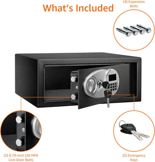 Amazon Basics Electronic Security Safe 14 L, Black