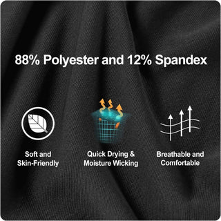 Roadbox Compression Shorts for Men 3 Pack Cool Dry Athletic Workout Underwear Running Gym Spandex Baselayer Boxer Briefs