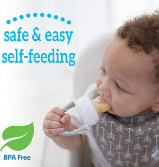 Dr. Brown's Fresh First Silicone Feeder, Mint & Grey, 2 Count