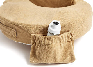 My Brest Friend Deluxe Nursing Pillow for Breastfeeding & Bottle Feeding, Enhanced Posture Support Feeding Pillow, Double Straps & Removable Extra Soft Slipcover, Evening Grey