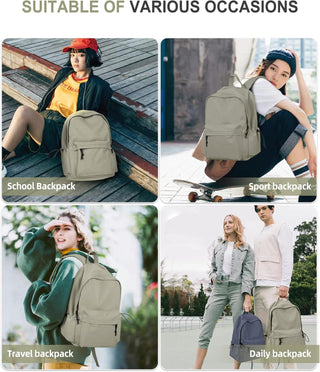 VECAVE Lightweight Casual Laptop Backpack Purse for Women,Travel Backpack with laptop compartment